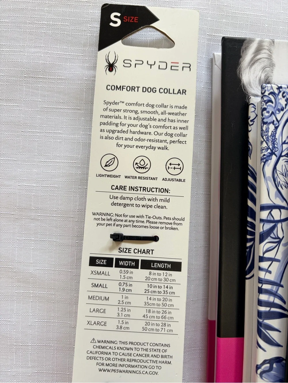 Spyder Pink Comfort Dog Collar - Small